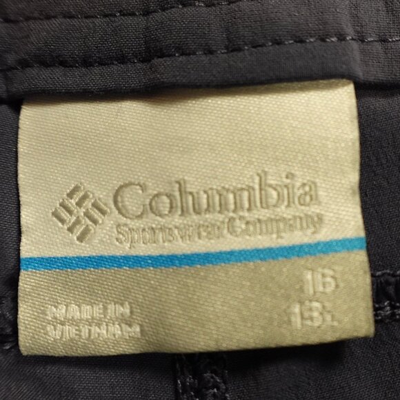 Columbia Anytime Outdoor Long Shorts Women’s 16 Navy Stretch Hiking - Picture 2 of 9